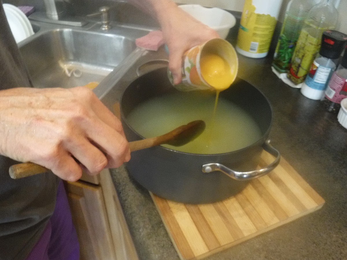 Click to enlarge Add the lemon and orange juice concentrates to the